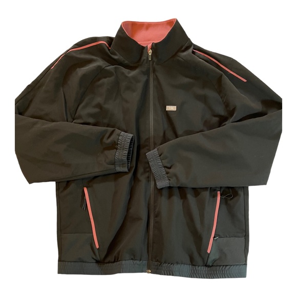 Figs Technical Collection Jacket Front Zip Black with Pink Detail XXL - Picture 14 of 15